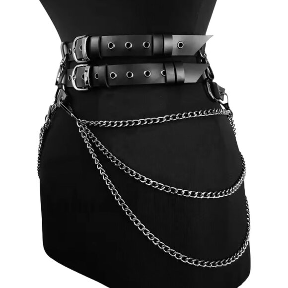 Fashion Female Street Style corset Body Chain Tassels Belt - Picture 4 of 5